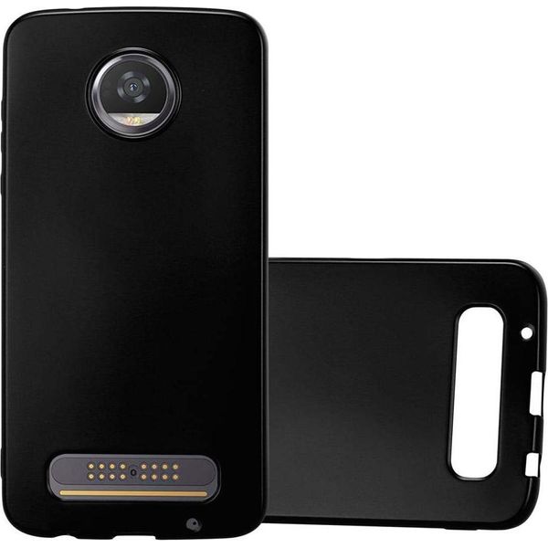 Cadorabo Custodia Protettiva Per Motorola Moto Z2 Play / Z2 Force Custodia In Nero Custodia Per Telefono Cellulare Custodia In Silicone Tpu Custodia Di Copertura-image