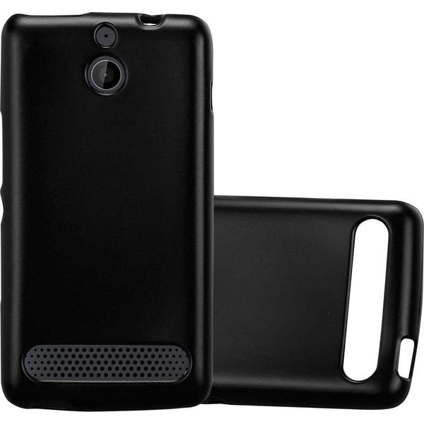 Cadorabo Custodia Protettiva Per Sony Xperia E1 Cover In Nero Custodia Per Telefono Cellulare Tpu Custodia In Silicone Cover Case-image