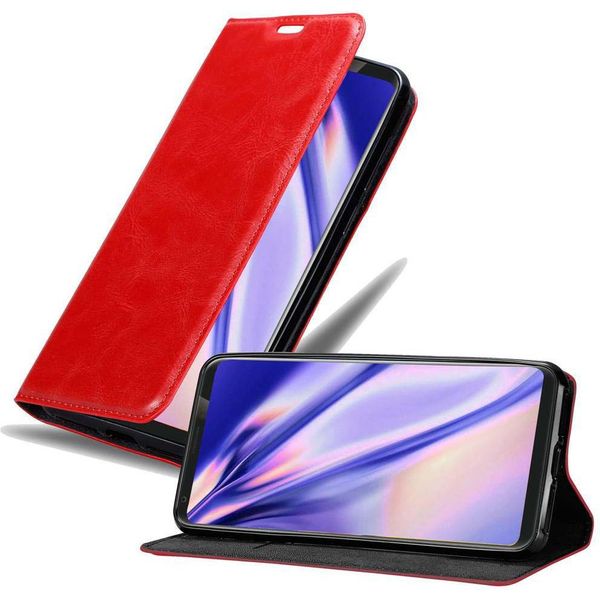 Cadorabo Cover Per Lg V35 Cover Protettiva In Rosso Custodia Per Cellulare Cover Chiusura Magnetica-image