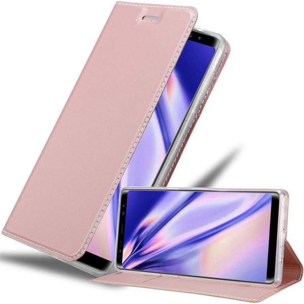 Cadorabo Custodia Per Cellulare Per Samsung Galaxy Note 8 Custodia Protettiva In Rosa Cover Etui Book Case Booklet-image