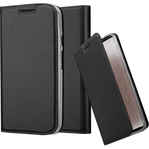 Cadorabo Custodia Per Cellulare Per Motorola Moto G2 Custodia Protettiva In Nero Cover Etui Book Case Booklet-image