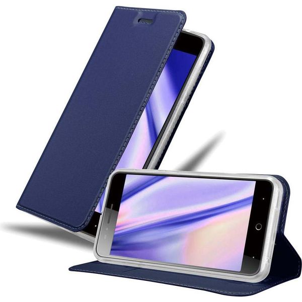 Cadorabo Custodia Per Cellulare Per Zte Blade A612 Custodia Protettiva In Blu Cover Etui Book Case Booklet-image