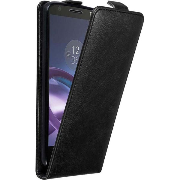 Custodia Cadorabo Per Motorola Moto Z Cover Protettiva In Nero Custodia Flip Per Telefono Cellulare Custodia Cover-image