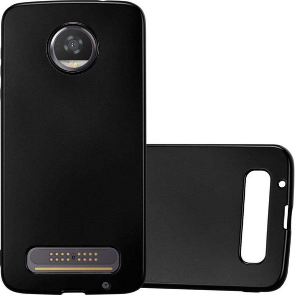 Cadorabo Custodia Protettiva Per Motorola Moto Z2 Case In Nero Custodia Per Cellulare Custodia In Silicone Tpu Custodia Cover Case-image