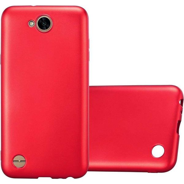 Cadorabo Cover Protettiva Per Lg X Power 2 Custodia In Rosso Per Telefono Cellulare Tpu Custodia In Silicone Cover Case-image