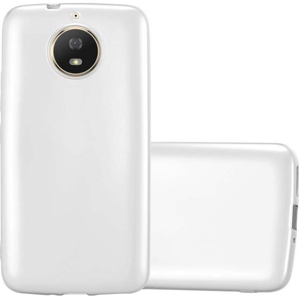 Cadorabo Custodia Protettiva Per Motorola Moto G5S In Argento Custodia Del Telefono Cellulare Custodia In Silicone Tpu Cover Case-image