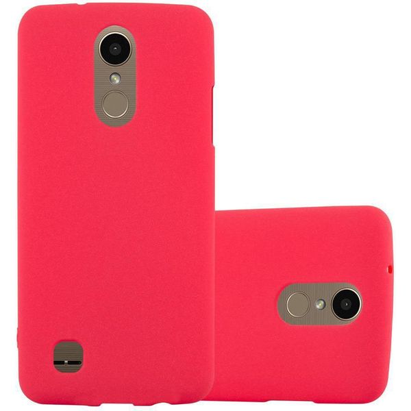 Cadorabo Custodia Protettiva Per Lg K10 2017 Versione Usa Cover In Rosso Custodia Per Telefono Cellulare Tpu Etui Cover Case-image