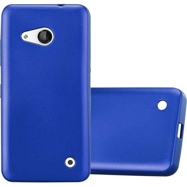 Cadorabo Custodia Protettiva Per Nokia Lumia 550 Custodia In Blu Custodia Per Cellulare Custodia In Silicone Tpu Custodia Cover-image