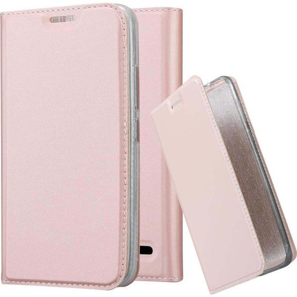 Cadorabo Custodia Per Cellulare Per Motorola Moto E4 Custodia Protettiva In Rosa Cover Etui Book Case Booklet-image