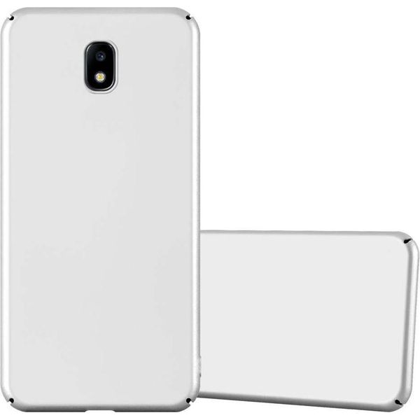 Cadorabo Cover Per Samsung Galaxy J7 2017 Cover Protettiva In Argento Custodia Rigida Per Telefono Cellulare Cover Case-image