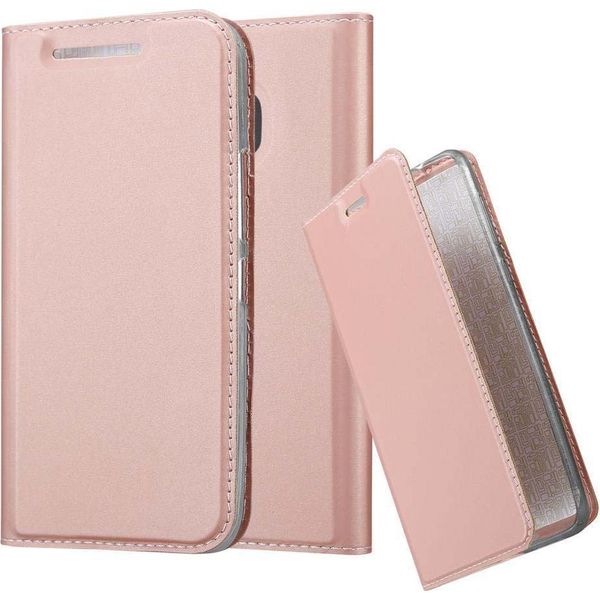Cadorabo Custodia Per Cellulare Per Htc One M9 Custodia Protettiva In Rosa Cover Etui Book Case Booklet-image