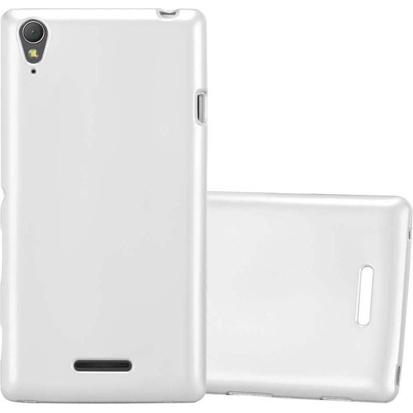 Cadorabo Copertura Protettiva Per Sony Xperia T3 In Argento Custodia Del Telefono Cellulare Custodia In Silicone Tpu Custodia Cover-image