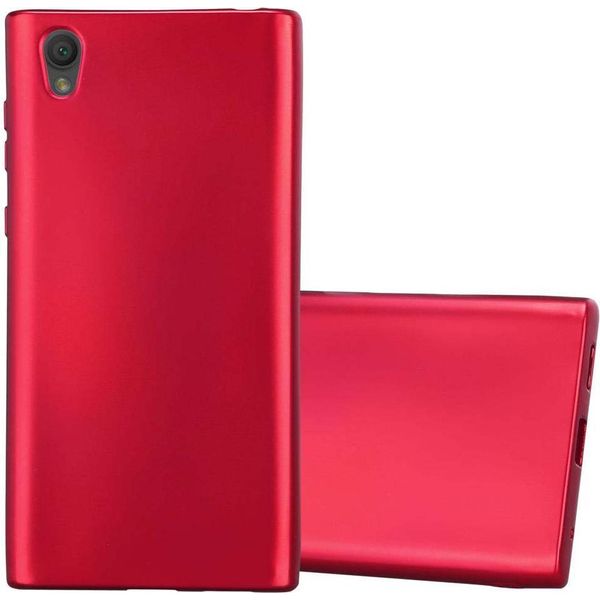 Cadorabo Cover Protettiva Per Sony Xperia L1 In Rosso Custodia Per Cellulare Tpu Custodia In Silicone Cover Case-image