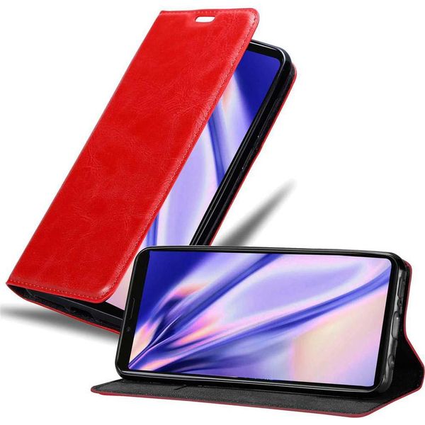 Cadorabo Cover Per Sony Xperia 1 / Xperia XZ4 Cover Protettiva In Rosso Custodia Per Cellulare Cover Chiusura Magnetica-image