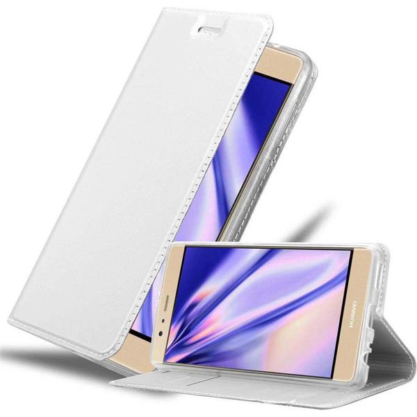 Cadorabo Custodia Per Cellulare Per Huawei P9 Plus Custodia Protettiva In Argento Cover Etui Book Case Booklet-image