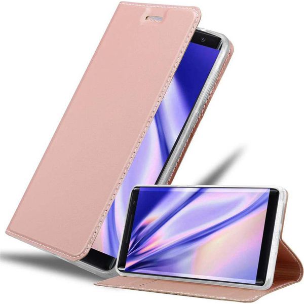 Cadorabo Custodia Per Cellulare Per Nokia 8 Sirocco Custodia Protettiva In Rosa Cover Etui Book Case Booklet-image