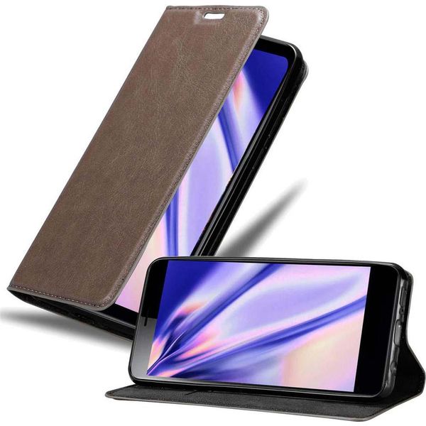 Cadorabo Custodia Per Sony Xperia L3 Custodia Protettiva In Marrone Custodia Per Telefono Cellulare Cover Chiusura Magnetica-image