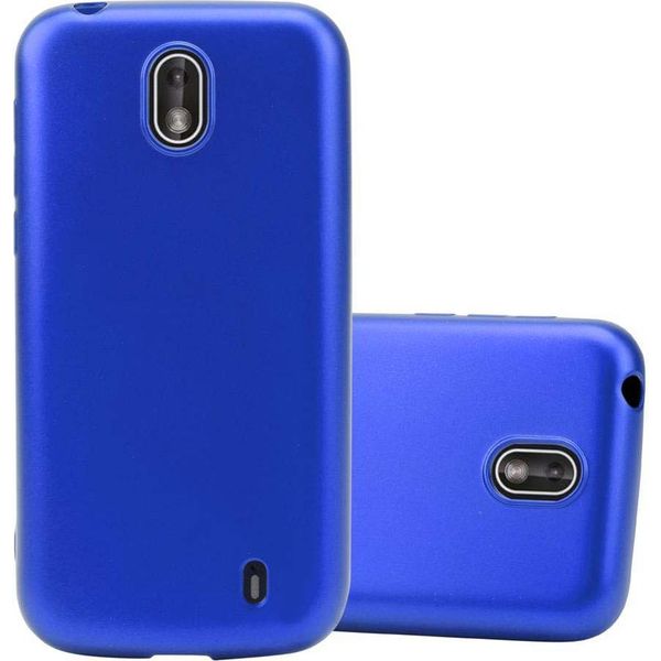 Cadorabo Custodia Protettiva Per Nokia 1 2018 Cover In Blu Custodia Per Telefono Cellulare Tpu Custodia In Silicone Cover Case-image