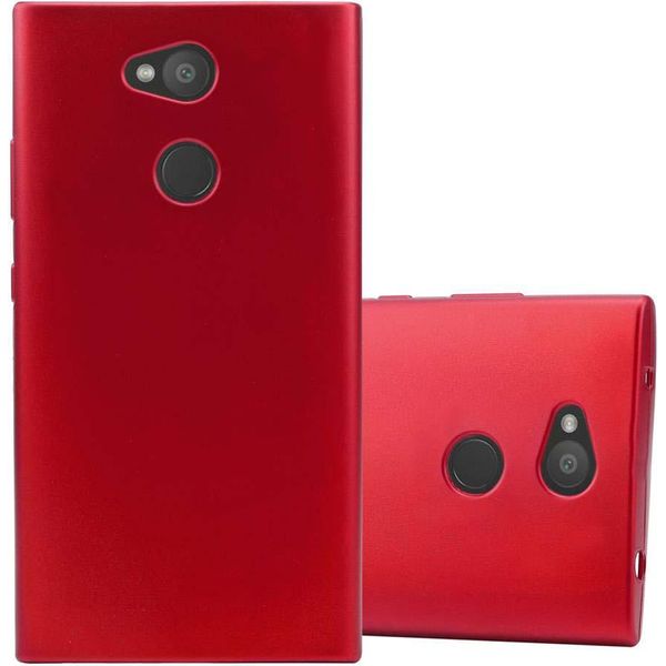 Cadorabo Cover Protettiva Per Sony Xperia L2 In Rosso Custodia Per Cellulare Tpu Custodia In Silicone Cover Case-image