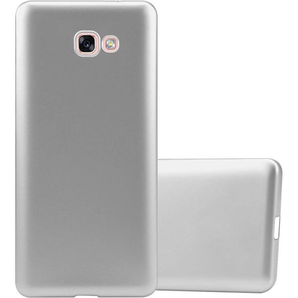 Cadorabo Cover Protettiva Per Samsung Galaxy A7 2017 In Argento Custodia Del Telefono Cellulare Tpu Custodia In Silicone Cover Case-image