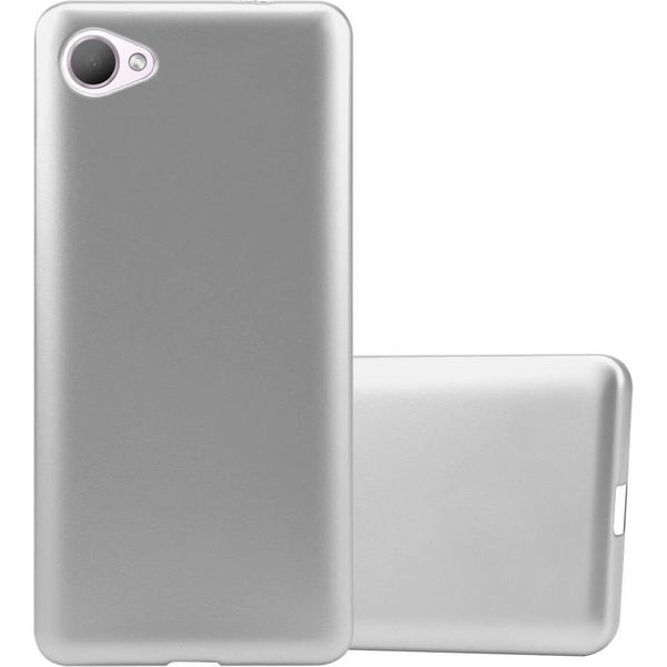 Cadorabo Custodia Protettiva Per Htc Desire 12 In Argento Custodia Del Telefono Cellulare Tpu Custodia In Silicone Cover Case-image