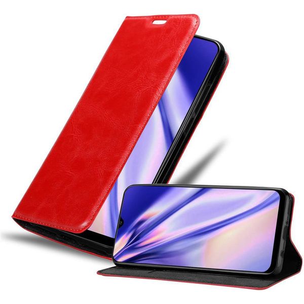 Cadorabo Cover Per Samsung Galaxy A50 4G / A50S / A30S Cover Protettiva In Rosso Custodia Per Cellulare Cover Chiusura Magnetica-image
