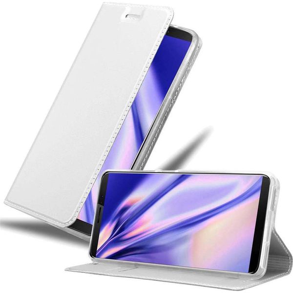 Cadorabo Custodia Per Telefono Cellulare Per Cubot J3 Pro Custodia Protettiva In Argento Cover Etui Book Case Booklet-image