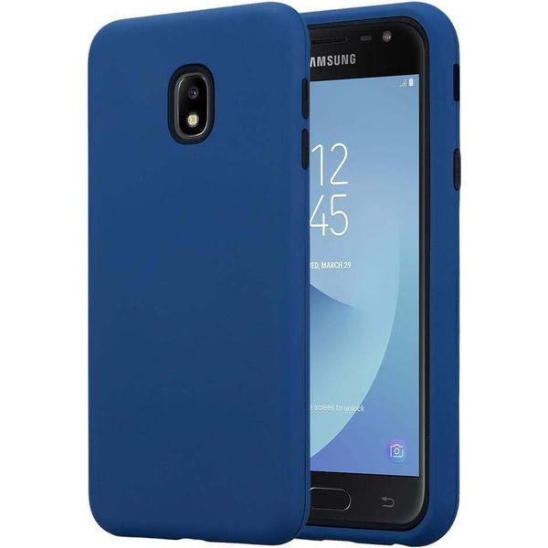 Cadorabo Custodia Per Samsung Galaxy J5 2017 Custodia Protettiva In Blu Custodia Ibrida Per Telefono Cellulare Tpu Silicone Cover-image
