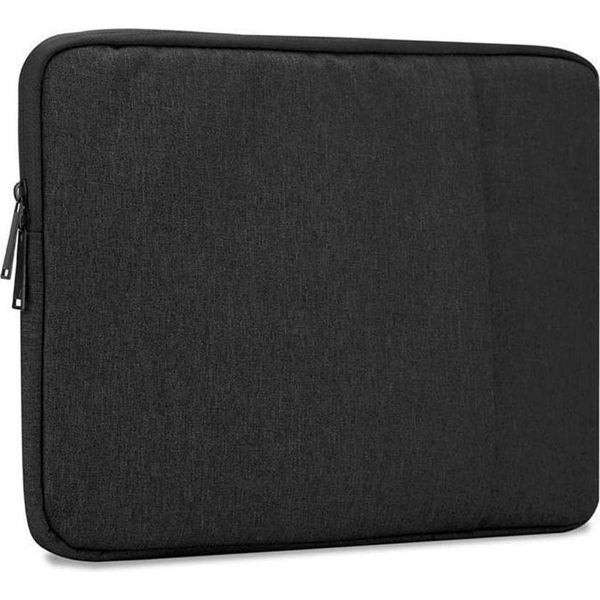 Cadorabo Borsa Per Laptop/Tablet 13,3 Pollici In Nero Borsa Per Laptop Notebook Computer Tessuto Fodera In Velluto-image
