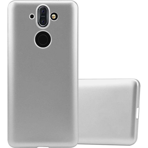 Cadorabo Custodia Protettiva Per Nokia 8 Sirocco In Argento Custodia Del Telefono Cellulare Custodia In Silicone Tpu Custodia Cover-image