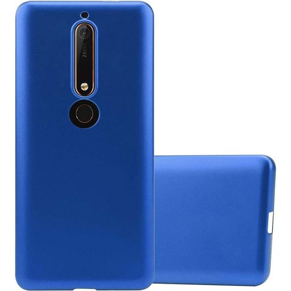Cadorabo Cover Protettiva Per Nokia 6.1 Custodia In Blu Custodia Del Telefono Cellulare Tpu Custodia In Silicone Custodia Cover-image