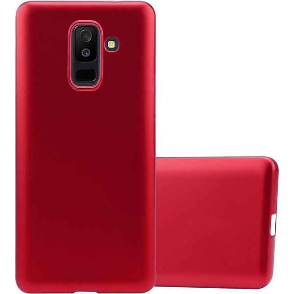 Cadorabo Cover Protettiva Per Samsung Galaxy A6 Plus 2018 Custodia In Rosso Per Telefono Cellulare Tpu Custodia In Silicone Cover Case-image