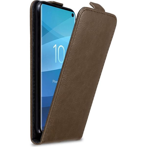 Cadorabo Cover Per Samsung Galaxy S10 4G Cover Protettiva In Marrone Flip Case Custodia Del Telefono Cellulare Cover-image