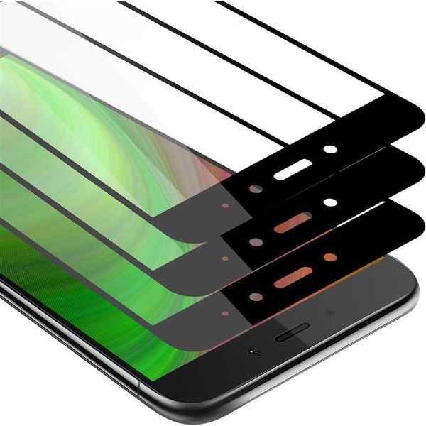 Cadorabo 3X Pellicola Protettiva A Schermo Intero Per Xiaomi Redmi Note 4 In Vetro Protettivo Del Display Temperato Nero-image