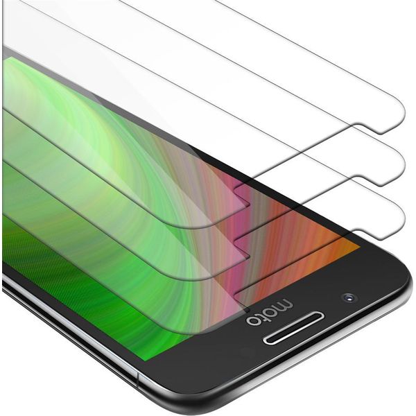 Cadorabo 3X Proteggi Schermo Blindato Per Motorola Moto G5 In Vetro Temperato Trasparente-image