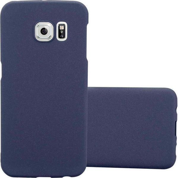 Cadorabo Custodia Protettiva Per Samsung Galaxy S6 Edge Custodia In Blu Custodia Rigida Per Telefono Cellulare Cover-image