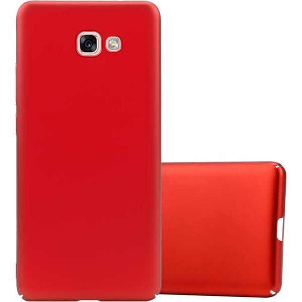 Cadorabo Cover Per Samsung Galaxy A7 2017 Cover Protettiva In Rosso Custodia Rigida Cover Per Telefono Cellulare-image