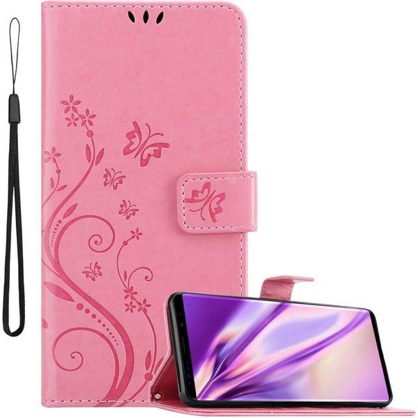 Cadorabo Cover Per Samsung Galaxy Note 9 Cover Protettiva In Rosa Cover Protettiva Cover Per Telefono Cellulare Cover Fiori Custodia Fiore-image