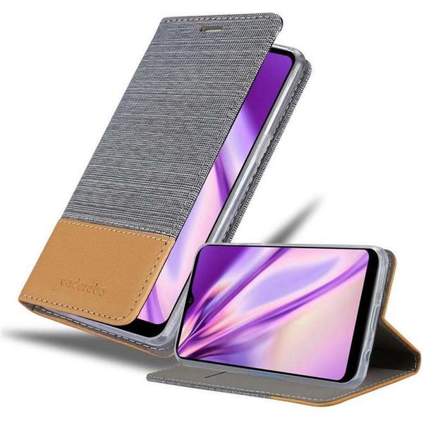 Custodia Cadorabo Per Lg K50S Custodia Protettiva In Grigio Custodia Per Cellulare Custodia A Libro Cover-image