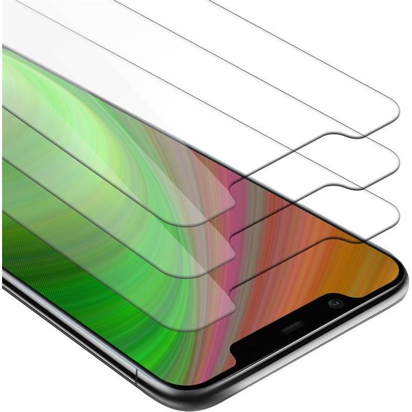 Cadorabo 3X Proteggi Schermo Blindato Per Nokia 7.1 Plus / X7 In Vetro Temperato Trasparente-image