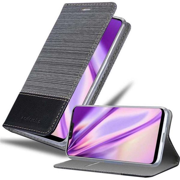 Cadorabo Custodia Per Lg V50 Custodia Protettiva In Grigio Custodia Per Cellulare Custodia A Libro Cover-image