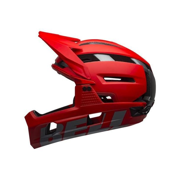 Casco Bell Super Air R Spherical - Integrale, Rosso-Grigio Opaco-Lucido - Taglia M (55-59 Cm)-image