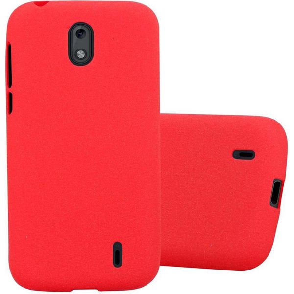Cadorabo Custodia Protettiva Per Nokia 1 2018 Cover In Rosso Custodia Per Telefono Cellulare Tpu Etui Cover Case-image