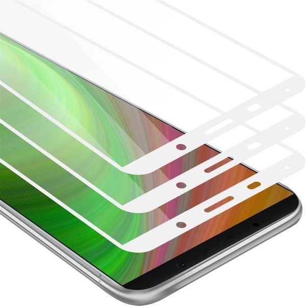 Cadorabo 3X Pellicola Blindata A Schermo Intero Per Huawei Mate 10 / Nova 2I Pellicola Protettiva In Vetro Temperato Bianco Screen Protector-image