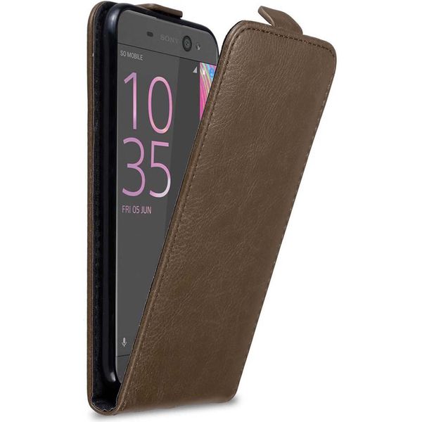 Custodia Cadorabo Per Sony Xperia Xa Ultra Custodia Protettiva In Marrone Custodia Flip Per Telefono Cellulare Custodia Cover-image