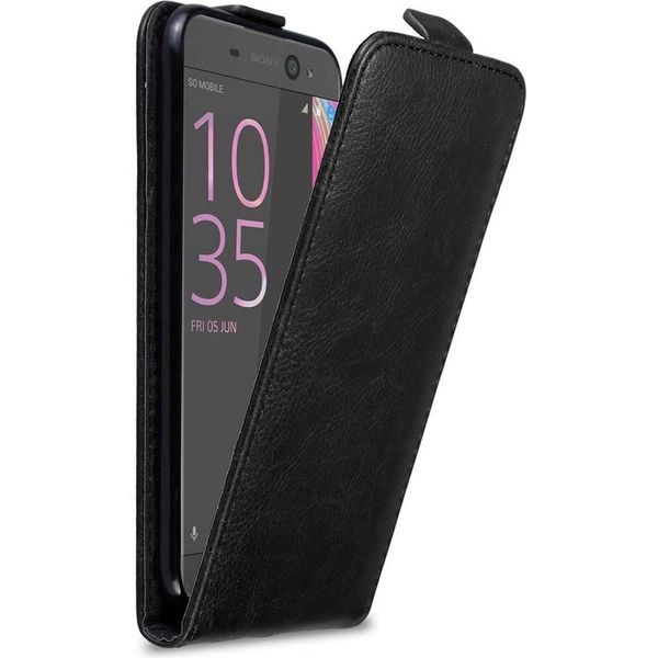 Custodia Cadorabo Per Sony Xperia Xa Ultra Custodia Protettiva In Nero Custodia Flip Per Telefono Cellulare Custodia Cover-image