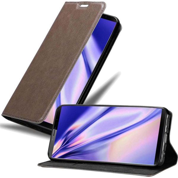 Cadorabo Custodia Per Cubot X19 Custodia Protettiva In Marrone Custodia Per Cellulare Cover Chiusura Magnetica-image