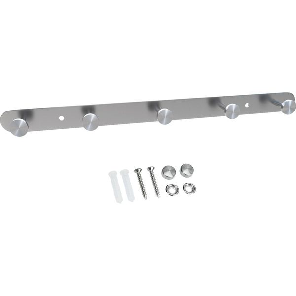 Intirilife Appendiabiti In Acciaio Inox Modello A - 5 Ganci - Appendiabiti Appendiabiti Appendiabiti In 5 Diversi Design-image