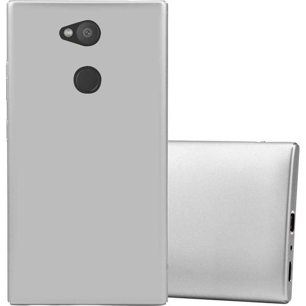 Cadorabo Cover Per Sony Xperia L2 Cover Protettiva In Argento Custodia Rigida Cover Per Telefono Cellulare-image