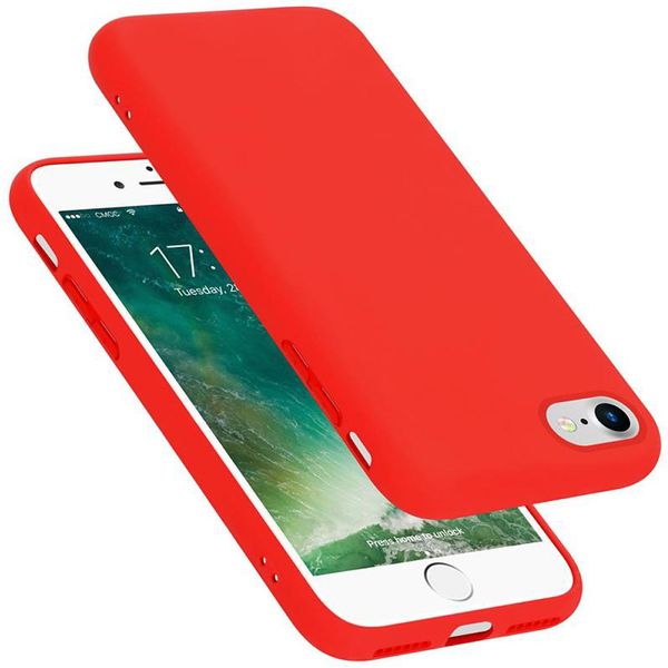 Cadorabo Custodia Protettiva Per Apple Iphone 7 / 7S / 8 / Se 2020 Custodia In Blu Custodia Del Telefono Cellulare Custodia Cover Tpu Custodia-image